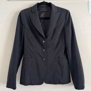 Elie Tahari Black Wool-Blend Blazer